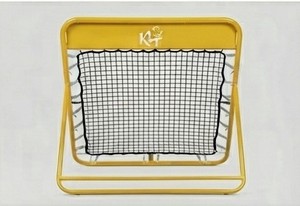 K1 Foldable Soccer Training <b>Rebounder</b> Net Metal Frame Yellow for Children All Seasons Use - Product Image 6