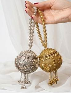 Handmade Brass Metal Mini Clutch <b>Bag</b> for Women | Indian Wedding <b>Evening</b> Party Handbag - Product Image 1