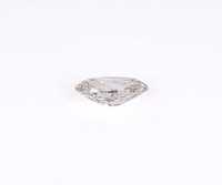 OM GEMS Diamant de laboratoire Marquise 2,18 CT, couleur E, clarté VS1, certifié IGI, percé au laser, style Mine ancienne, solitaire vintage, personnalisé pour