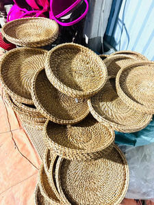 ตะกร้าหวายสานมือแบบวินเทจอเนกประสงค์ ราคาประหยัด เป็นมิตรกับสิ่งแวดล้อม พร้อมหูหิ้วสะดวกสบายสำหรับห้องนอน - Product Image 5