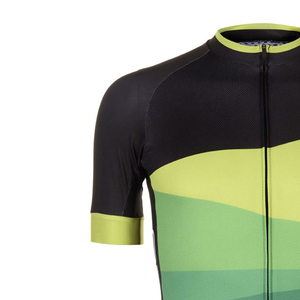 Maillot de cyclisme personnalisé à manches courtes en polyester / Maillot de cyclisme pour homme respirant, coupe-vent et confortable pour la conduite hivernale - Product Image 4