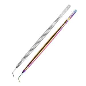 Stainless Steel pointed <b>Lash</b> Lift Tool Double Sided With <b>Comb</b> End Eyelash Semi-permanent Tool Customized Color And Logo - Product Image 3