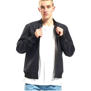 <b>MEN'S</b> CASUAL DARK GREY BOMBER <b>JACKET</b> <b>LIGHTWEIGHT</b> ZIP UP CHEST SEAM STREETWEAR FLIGHT OUTERWEAR COAT FOR <b>MEN</b> - Product Image 2