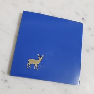 Ensemble de sous-verres en résine grise vierge Geode Sous-verres en époxy avec logo personnalisé d'amour métallique Couleurs et conceptions Mats et tampons en gros - Product Image 2