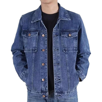 Chaquetas de invierno casuales de mezclilla para hombre, de algodón de alta calidad, en color negro, estilo moderno, nuevo, de primera calidad, personalizadas por OEM.