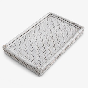 Rectangular rattan <b>storage</b> <b>trays</b> decorative <b>tray</b> for placing candle jewelry competitive price - Product Image 2