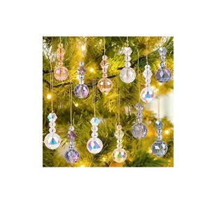 Ornement de Noël Souvenir, Boule Commémorative de Noël 2025, Cadeaux en Verre pour les Amateurs de Noël, Ornements Ronds en Verre Transparent - Product Image 3