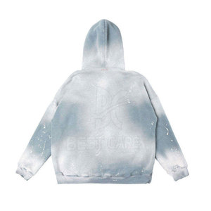 Sudadera con capucha de diseño personalizado estilo street fashion con efecto desgastado para niños, suave y cómoda, sudaderas holgadas con efecto desgastado a precios de mayorista. - Product Image 2