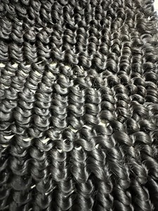 Gros Cuticule Aligné Indien Cheveux Bruts Vague Profonde Génie Trame Différents Styles-Naturel Droit Crépus Afro Gratuit 30 ''-8'' - Product Image 4