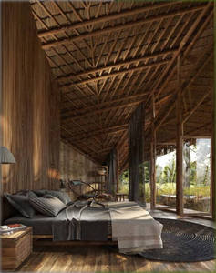 Vente en gros de serres industrielles modernes 40 HC, maisons préfabriquées N2, bungalows écologiques à toit en chaume avec vue à 180°, pour resorts, Airbnb et glamping - Product Image 5