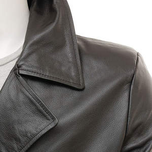 Chaqueta de Cuero Casual para Hombre, Aspecto de Cuero Limpio, Impermeable, Ecológica, con Opción de Logotipo Frontal, Inspirada en las Tendencias, para Uso Diario - Product Image 5
