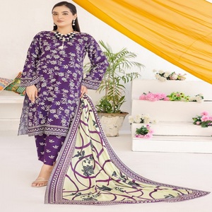 Venta al por mayor de verano de 3 piezas de trajes paquistaníes bordado Bin Hameed Vol VARSHA colección India y Pakistán ropa diaria - Product Image 4