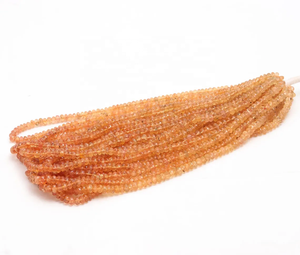 ลูกปัดพลอยบุษราคัม AAA + เหลี่ยมเพชรพลอยขนาด5.5มม. หลวมธรรมชาติ - Product Image 4