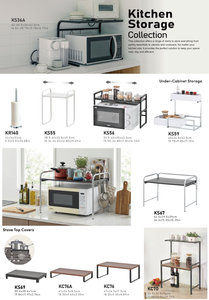 Carrito de Cocina Moderno Pristine KC45, Cromado, Metálico, Portátil, con 2 Estantes, Blanco, Desarmable - Product Image 6