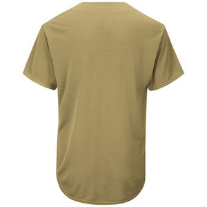 Camiseta de Béisbol de Color Sólido para Hombre, Manga Corta, Cierre de Botones, Estilo Deportivo Informal, Corte Regular, Transpirable, Poliéster, para Todas las Temporadas - Product Image 2