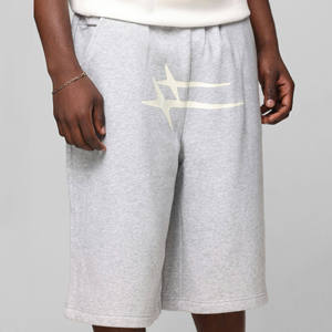 กางเกงขาสั้นออกกำลังกายผู้ชายสไตล์สตรีทแฟชั่น ผ้าฝ้ายฟลีซหนานุ่ม สำหรับวิ่งและฟิตเนส ขายส่งจากโรงงาน - Product Image 4