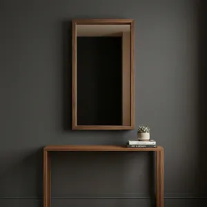 Wooden Rectangle <b>Mirror</b> Frame Rustic Natural Wood <b>Wall</b> Mounted Decorative <b>Mirror</b> <b>for</b> <b>Bedroom</b> Living Room Hallway - Product Image 1
