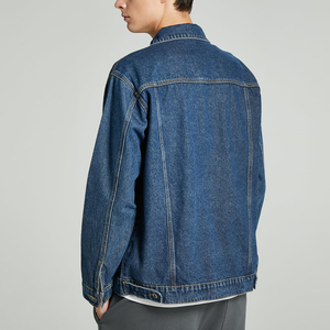 Wholesale Mens Denim Jacket Street Style Slim Fit Durable Cotton Coat For Spring Autumn Fashionable Streetwear Menswear - Product Image 2