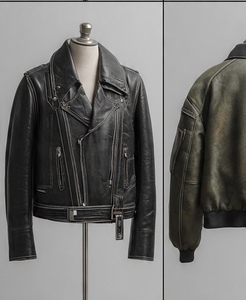 Veste en cuir de haute qualité, très élégante et stylée - Product Image 3