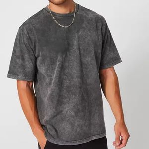 Camiseta estampada para hombre, oversize, de corte holgado, hombros caídos, manga corta, de algodón, estilo casual y streetwear. - Product Image 1