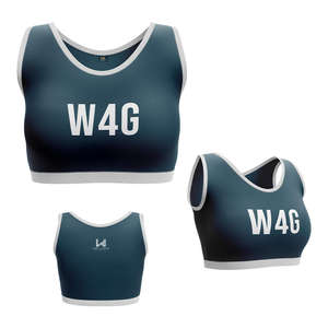 Sujetador deportivo de yoga para mujer, cómodo, color nude, de alta sujeción, transpirable, sin costuras, con logo frontal, cuello en V profundo, opción de talla grande, venta al por mayor - Product Image 4