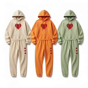 Conjunto Deportivo Personalizado para Mujer, Sudadera con Capucha y Pantalones Jogger 100% Algodón, Sudadera con Capucha Extra Grande, Logotipo Personalizado, Fabricante OEM ODM - Product Image 4