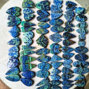 Cabochons en Azurite Naturelle en Gros, Formes Personnalisées, Taille 10-25mm, Poids 3-5g, Accessoires de Bijouterie, Fournisseur tiers - Product Image 2