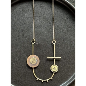 Collar Espiral de Cobre Hecho a Mano, Gargantilla Abierta de Metal con Diseño de Espiral Curva, Joyería Boho de Impacto - Product Image 6
