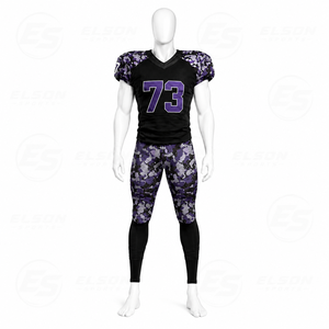 Nouveauté : Uniforme de football américain pour hommes, séchage rapide, impression par sublimation, nom et numéro d'équipe personnalisés - Product Image 4