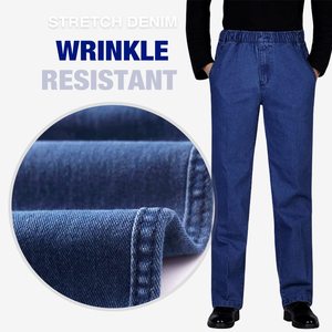 Jeans de Mezclilla para Hombre, Corte Recto, Cintura Alta, Ajuste Regular, Estilo Casual de Algodón, Color Sólido, para Otoño - Product Image 6