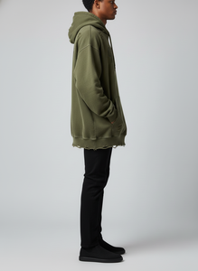 Sudadera con Capucha Personalizada de Felpa Francesa de 400 g/m², Estilo Vintage, Lavado Ácido, para Hombre, 100% Algodón, OEM, ODM - Product Image 3