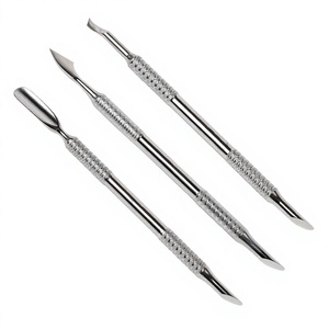 Professional Double-Ended Nail Care Manicure Pedicure Accessory Eco-Friendly Stainless Steel <b>Cuticle</b> Pusher <b>Tool</b> - Product Image 1