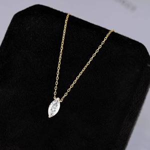 จี้รูปหัวใจ AMBER JEWELS รุ่น T-3082 ประดับเพชรชมพูและเพชรใส  ชุบทอง 18K  สายสแตนเลส  รับรองโดย IGI  แบบฝังเพชร - Product Image 1