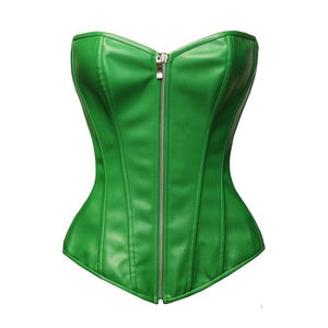 Corsé para Mujer, Nuevo Diseño, Color Sólido, con Cordones Delanteros, Estilo Fetiche y Gótico, Transpirable - Product Image 1