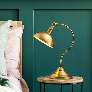 โคมไฟตั้งโต๊ะทองเหลืองแท้คุณภาพพรีเมียมพร้อมฐานหนัก สำหรับโครงการโรงแรมและที่อยู่อาศัย - Product Image 1