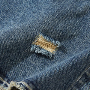 Camisa vaquera de hombre CITY BOY, estilo retro japonés, nueva colección otoño-invierno, gruesa, con agujeros, de alta calidad. - Product Image 3