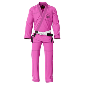 Uniforme de BJJ Morado, 100% Algodón, Tejido Perlado, Transpirable, Corte Regular, Ropa de Artes Marciales para Adultos, Cinturón Blanco Incluido, Marca Privada - Product Image 1