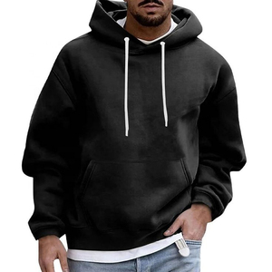 Sudaderas Ligeras de Forro Polar para Hombre, Estilo Urbano |   Corte Regular con Frente Sólido |   Tela Transpirable Antiarrugas |   Ropa Casual para el Día a Día - Product Image 2