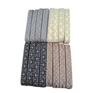 Rubans en dentelle filet faits main de haute qualité, brodés de sequins, pour robe de jarretière, prix de gros, export Inde, décoration - Product Image 1