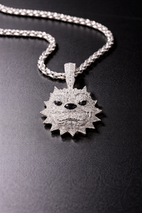 Hip Hop Bulldog Iced Out Pendant Bling Silver Gold 10K 14K Diamond Dog Face <b>Rapper</b> <b>Chain</b> Statement Mens Jewelry Piece - Product Image 2