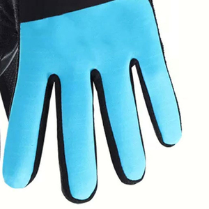Gants de course à doigts entiers, noirs et bleus, en PU, antidérapants, pour activités de plein air, unisexes, fermeture auto-agrippante - Product Image 5
