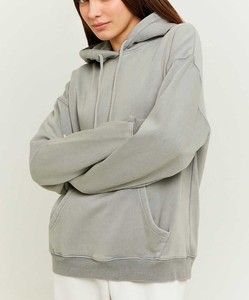 Hoodie d'hiver pour femme, design personnalisé, délavé à l'acide, vente en gros, haut de gamme, élégant, coupe oversize à épaules tombantes, manches longues, 100% coton - Product Image 3