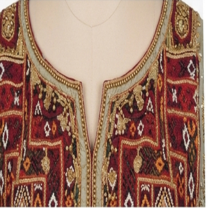 Vestidos Afganos Kuchi Tradicionales de Fiesta, Étnicos Tribales Banjara para Mujer, de Alta Calidad, en Chifón de Seda Antiarrugas - Product Image 4