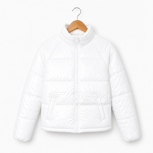 Cosh International Women Winter <b>Puffer</b> <b>Jacket</b> Oversized <b>Cropped</b> Style Warm Down Bubble Quilted <b>Jacket</b> Windproof Fashion - Product Image 4