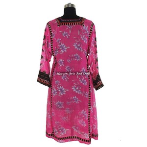 Vestido Tradicional Balochi Hecho a Mano Estilo Bohemio Único Vintage BDR066 - Product Image 4