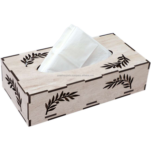Creative Wooden Napkin Dispenser Box Printed Top Design Decorative <b>Tissue</b> <b>Holder</b> for Tabletop Shelf <b>Kitchen</b> Home Decor - Product Image 2