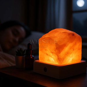 Lámpara de Sal del Himalaya de Calidad Confiable, Tallada, Decoración Moderna para el Hogar, Ambiente Cálido Premium - Product Image 3