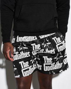 Pantalones cortos de algodón con estampado The Godfather para hombre, pantalones cortos informales transpirables con cintura elástica y un hermoso diseño - Product Image 2