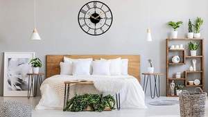 Horloge murale moderne en métal, design boussole, silencieuse, à quartz, fonctionnant sur piles, décoration de luxe pour la maison, salon, art mural créatif - Product Image 6