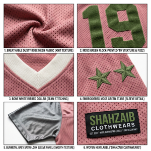 Custom Embroidered & Sublimated Team Name & Number Jerseys V-<b>Neck</b> High Quality Polyester Quick Dry Fabric OEM & ODM Service - Product Image 4